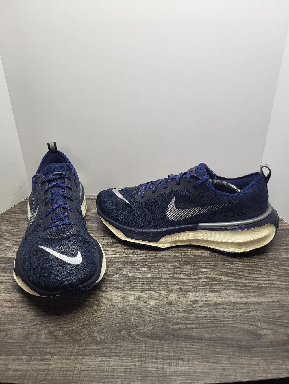 Nike Invincible Run 3 Flyknit ZoomX Blue Running Shoes Sneaker Men's Size 12.5